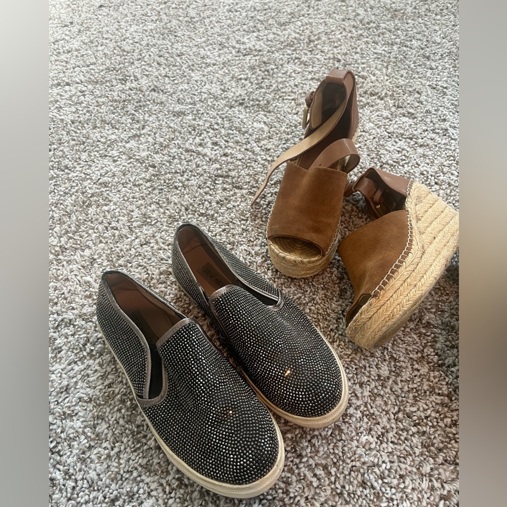 Steve Madden sneakers or Marc fisher wedges